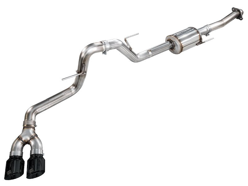 AWE Tuning Cat-Back Exhaust For F-150 21-25 (Dual Black Tip) - 3015-33145