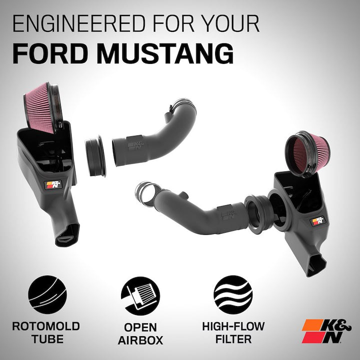 Mustang Cold Air Intake - K&N Performance Filters 63-2626