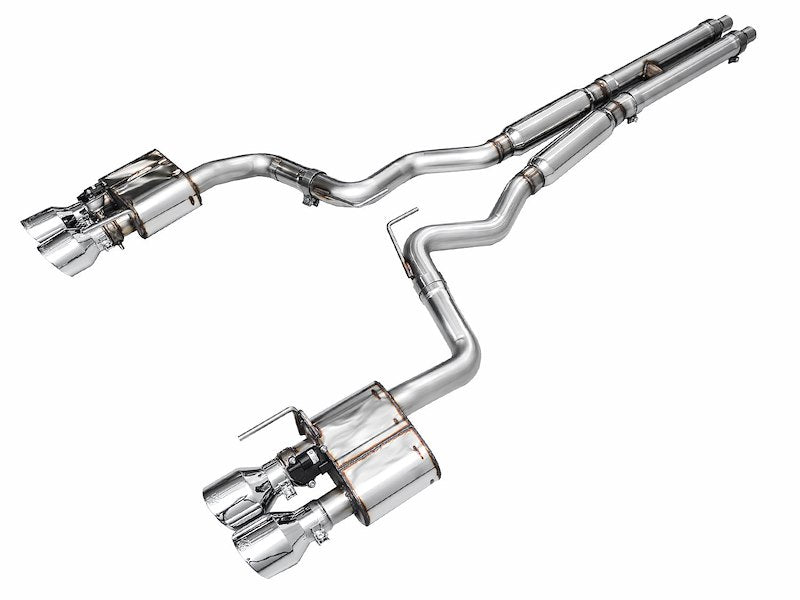 AWE Tuning Adjustable Quad-Exhaust Cat-Back For Mustang GT - SwitchPath ™ 3025-42650